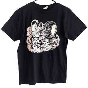 Ivory Hours Alstyle Men's Medium Black Graphic Band Merch Short Sleeve t shirt‎
